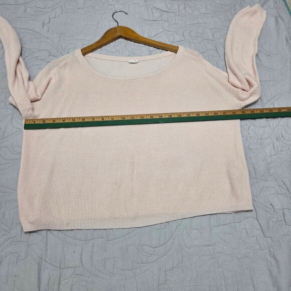 Garage Light Pink Long Sleeve Top Woman's Size Medium - Picture 8 of 8